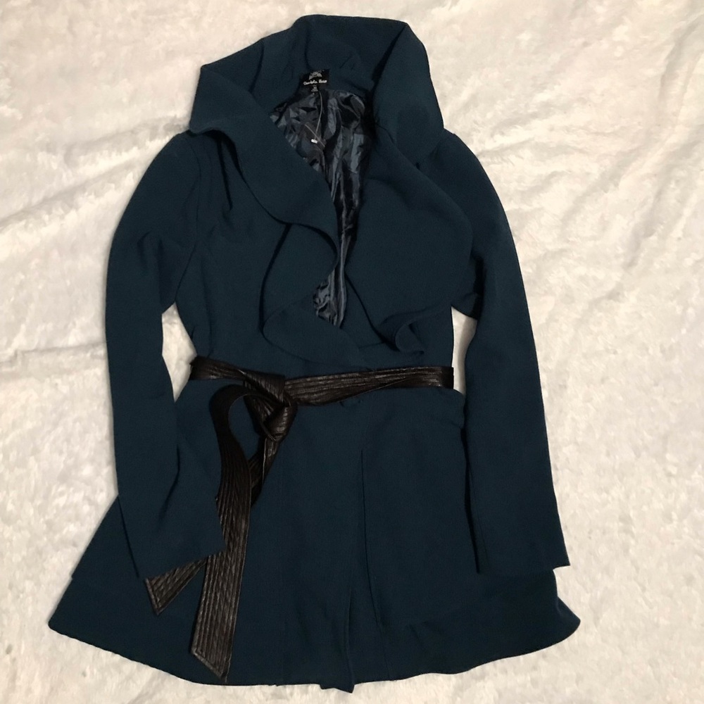 Deep blue/green coat